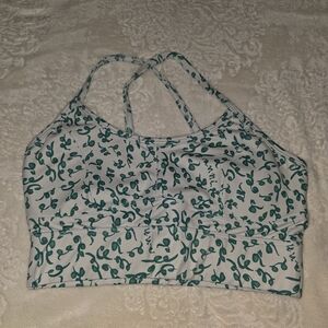 Echt Sketch Sports Bra In Leaf Green